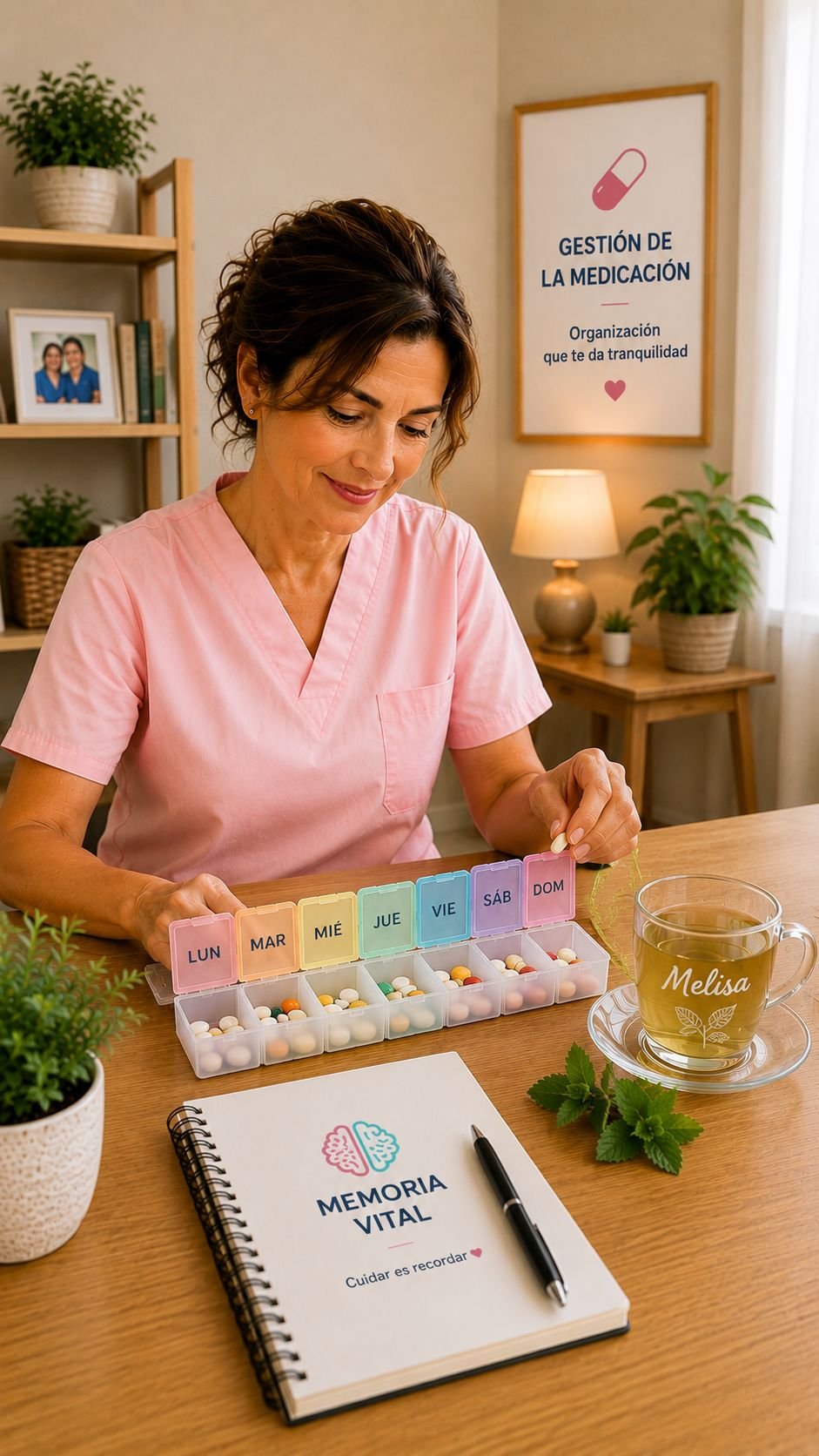 Pastillero semanal organizado